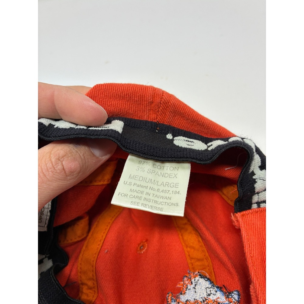 Vintage Martha's Vineyard Map Embroidered Hat Adams Orange Cotton Cap M/L - Picture 7 of 7